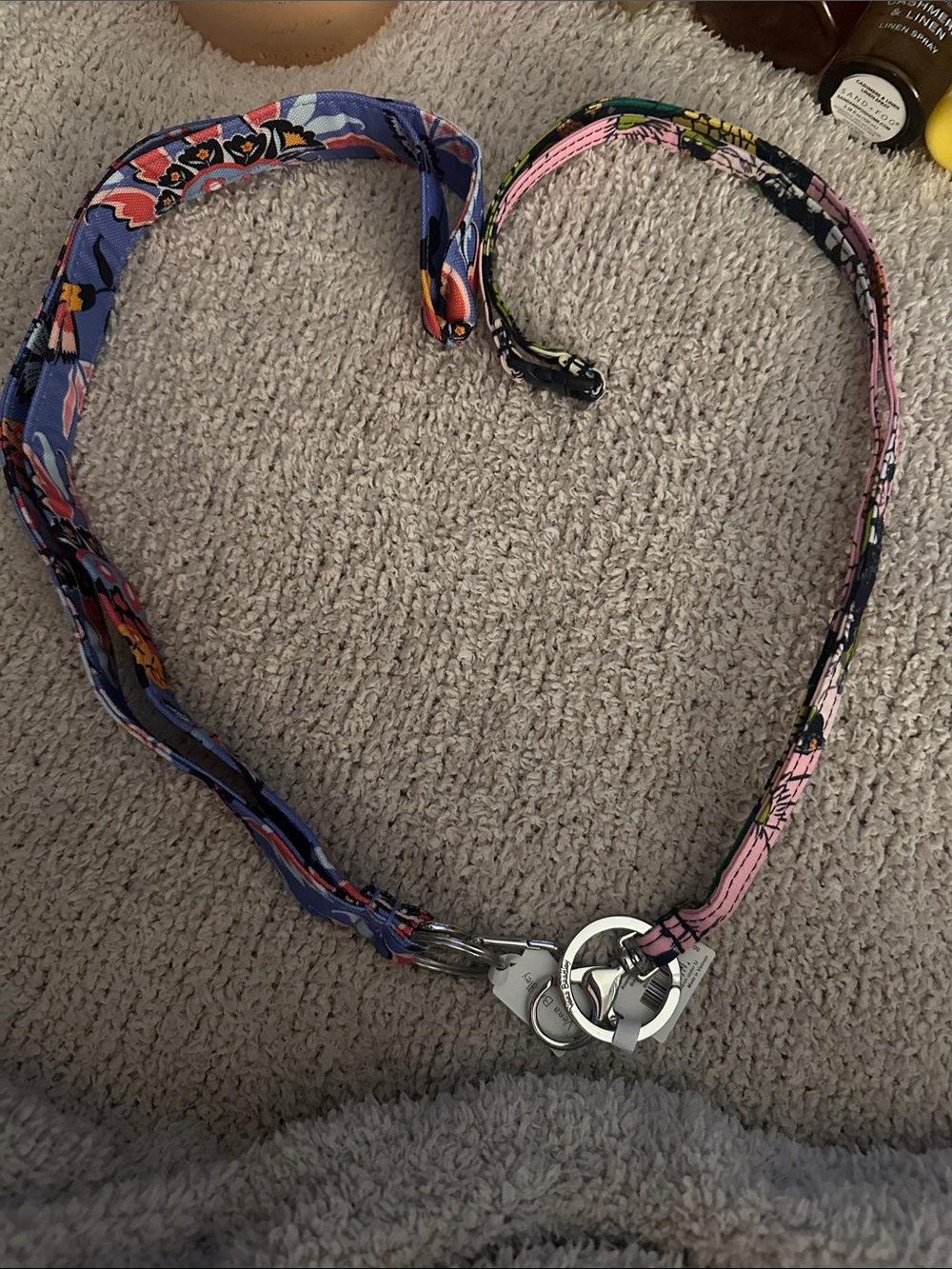 2 Vera Bradley lanyards. New with tags. Sell for $19. Get both